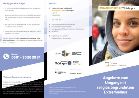 Flyer Beratungsstelle Thüringen – Allgemeine Angebote