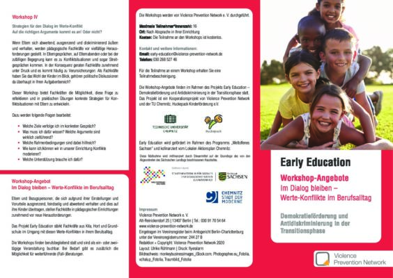 Flyer Early Education – Workshops 2020