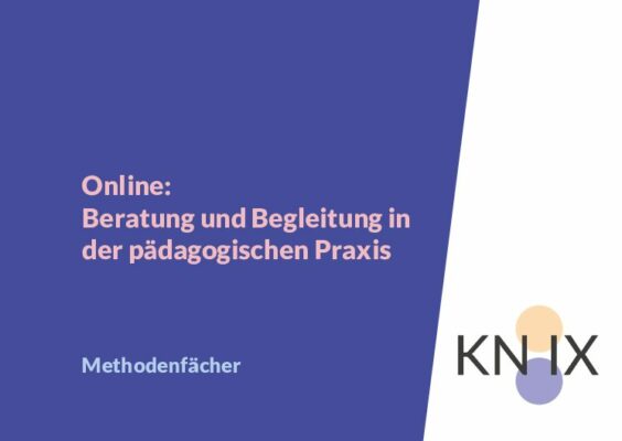 KN:IX Methodenfächer – Online: Beratung und Begleitung in der päd. Praxis