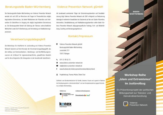 Flyer Präventions-Workshops Baden-Württemberg