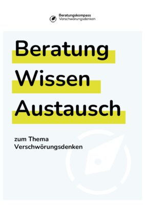 Beratungskompass Verschwörungsdenken – Flyer
