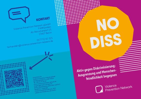 Flyer No Diss – Peerhelper-Ausbildung