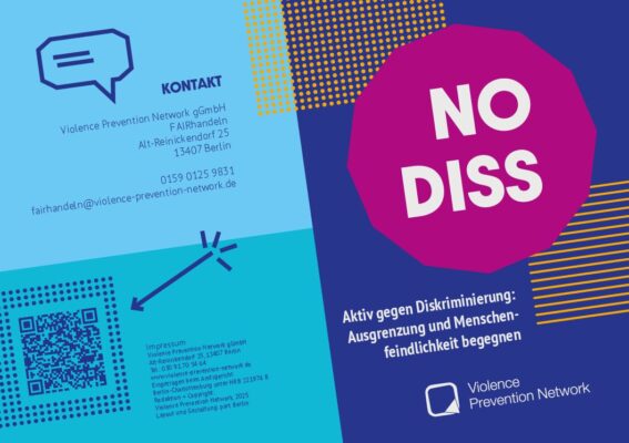 Flyer FAIRhandeln – No Diss, allgemeines Angebot