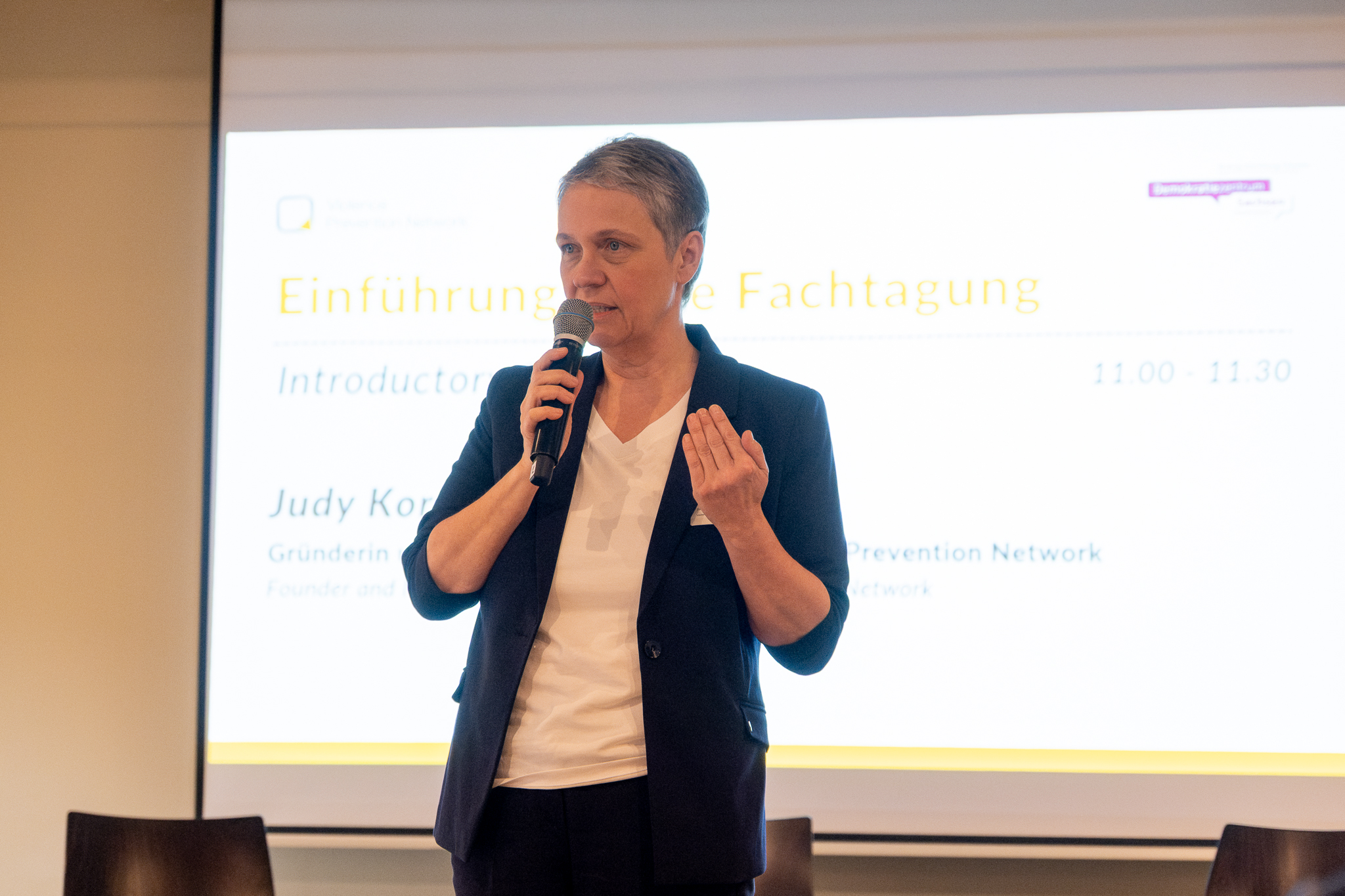 Judy Korn, co-founder and co-executive director of Violence Prevention Network