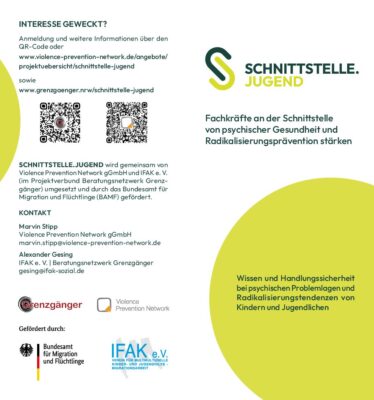 Schnittstelle.Jugend – Flyer