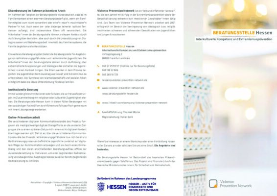 Flyer Beratungsstelle Hessen – Prävention, 2026